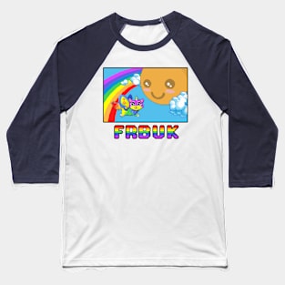 Fluffy Rainbow Butterfly Unicorn Kitty 16-Bit Baseball T-Shirt